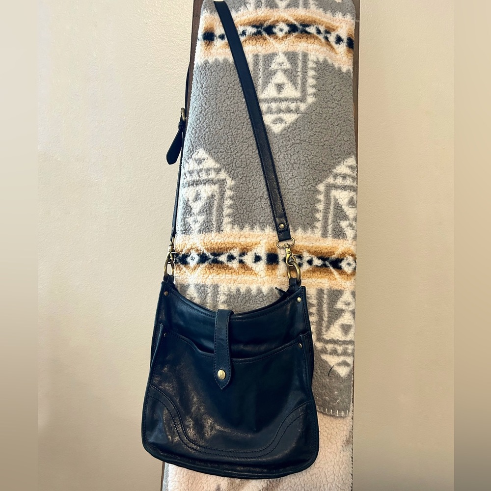 Genuine leather Frye crossbody black